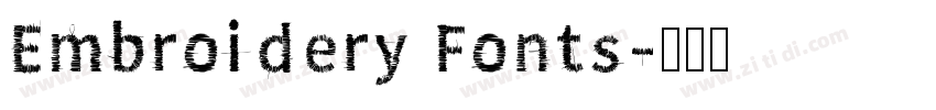 Embroidery Fonts字体转换